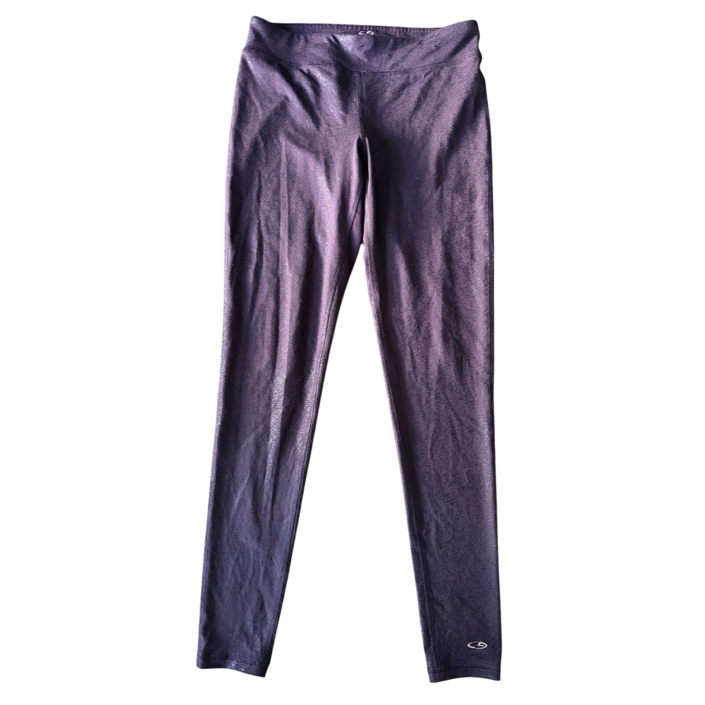 C9 CHAMPION Women's S DUODRY Purple Shimmer Athletic Leggings | SKU 0577
